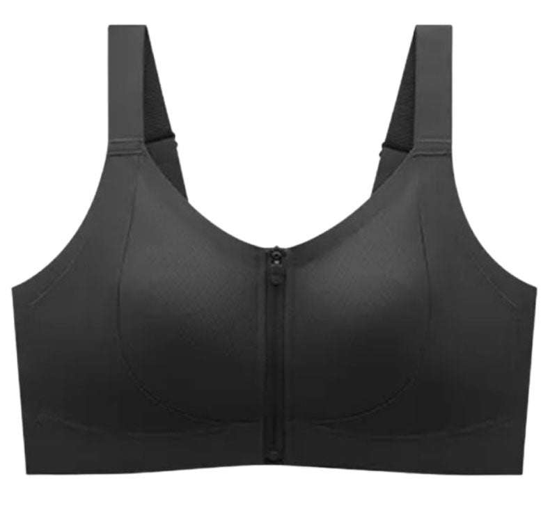 Women's Minimizer bra with Front Zipper Closure Push-up wireless Daily bra and Sport Tops.